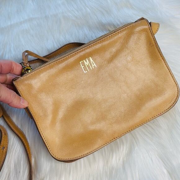 Madewell Nude Leather Simple Crossbody Bag - Picture 3 of 9